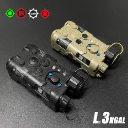 Scopes NGAL L3 Green Laser Sight IR Pointer PEQ Red Laser Aiming Multi Function Tactical Light for Airsoft Hunting Picatinny Rail