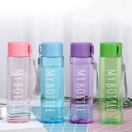 Water Bottles 500ml Large Capacity Sports Cup Men Women Summer Outdoor Portable Plastic Bottle Coffee Juice