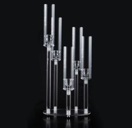 Wedding Decoration Centrepiece Candelabra Clear Candle Holder Acrylic Candlesticks for Weddings DIY Event Party