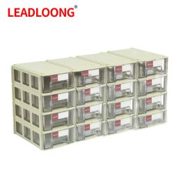 Bins F0 8/16Pcs Mini Storage Box Stackable Small Tool Storage Bin Screw Parts Crafts Sewing Thread Jewelry Storage Organizer