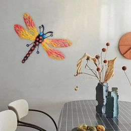 Decorative Figurines Creative Dragonfly Wall Art Decor Metal Ornament For Patio Farmhouse Porch Garden