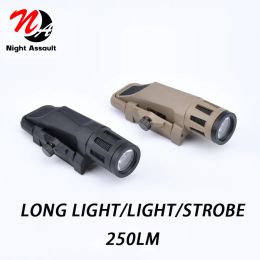 Scopes WML GEN 2 APL Flashlight Fit 20mm Weaver Picatinny Rail Nylon Tactical Hanging Scout Light For Hunting Lanterna Weapon Rifle