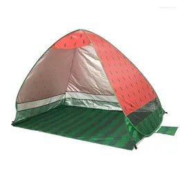 Tents And Shelters Automatic Up Throw Beach Tent Portable Seaside Sunshade Sunscreen Quick-opening Children's Park Picnic Silver Coated