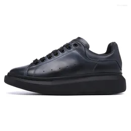 Casual Shoes Classic Men's Calf Leather Unisex Handmade Platform Loafers Cowhide Step-in Business Leisure Oversize Women