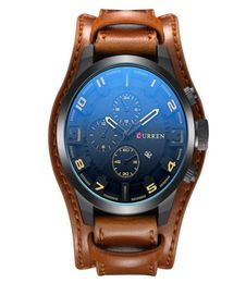 CURREN Watch Men Military Quartz Watch Mens Watches Top Brand Luxury Leather Sports Wristwatch Date Clock Relogio Masculino 8225307056054
