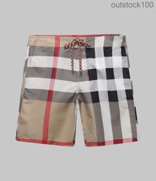 High End Buurberlyes Costumes for Women Men Mens Classic New Chequered Drawstring Casual Beach Pants Shorts Senior Brand Casual Summer Designer Shorts