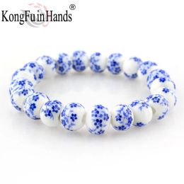 Strands Blue and White Porcelain Beads Strand Bracelet OL Style Classic Ceramics Accessories Made In China Creative Gifts Factory Price