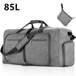 Large Capacity Travel Duffel Bag 85L Shoulder Sports Women Waterproof Oxford Foldable Big Men Fitness Luggage sac 240419