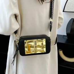 Bags 2023 Top Brand Lock Buckle Shoulder Bags for Women High Quality PU Shoulder Bag Cute Purses and Handbags Designer Crossbody Bag