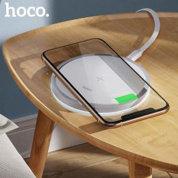 Chargers HOCO 15W Fast Wireless Charger qi Wireless Charging Pad For iPhone 12 Pro Max 11 Pro X Xs Max Xiaomi mi 10 Samsung S10 S20