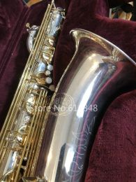 Saxophone New Jupiter JBS893 E Flat Baritone Saxophone Silver Plated Body Gold Lacquer Key Instrument Brass Sax With Mouthpiece Case