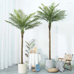 Decorative Flowers Artificial Coconut Tree Fake Plants Landscaping Pieces Indoor Large Green Plant Palm Bonsai Decoration Needle Sunflower