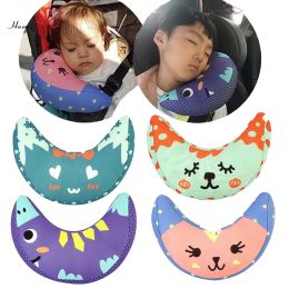 Pillow Cute Printed Baby Stroller Headrest Pad Shoulder Support Cushion Cotton Soft Sleep Pillow High Quality Children Car Neck Pillow