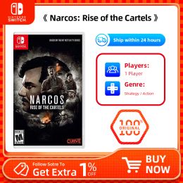 Deals Narcos Rise of the Cartels Nintendo Switch Games Physical Cassette for Switch OLED Lite Game Console