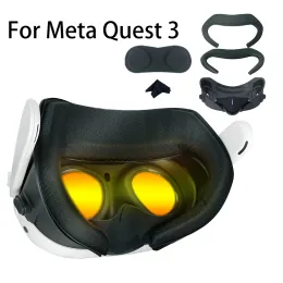 Glasses For Meta Quest 3 Replacement Facial Interface Bracket Face Cushion Cover with AntiLeakage Nose Pad Lens Protector Accessories