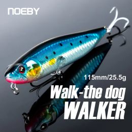 Accessories Noeby 115f 25.5g Topwater Pencil Dog Walker Fishing Lures Artificial Hard Bait for Pike Sea Bass Saltwater Fishing Lures