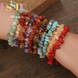 Charm Bracelets Seven-Color Natural Gravel Irregular Agate Beaded Women's Bracelet Fashion Crystal Jewellery National Style Exquisite