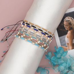 Strands Go2boho Freshwater Pearl Bracelet For Women Delica Beads Miyuki Beaded Bracelets Simple Jewellery Bijoux Femme Friendship Pulseras