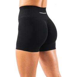 Spandex Amplify Short Seamless Shorts Women Soft Workout Tights Fitness Outfits Yoga Pants Gym Wear 240422