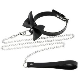 Necklaces Decopunk 2022 New Sexy Punk Choker Collar Leather Bondage Bowknot Leash Goth Jewellery Women Gothic Necklace Harajuku Belt Fashion