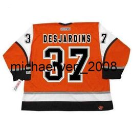 Kob Weng Men Women Youth ERIC DESJARDINS 2003 CCM Turn Back Alternate Jersey All Stitched Any Name Any NumberGoalie Cut