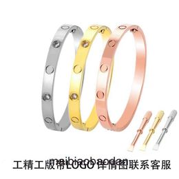 High End Jewellery bangles for Carter womens Hot love lovers eternal ring fifth generation titanium steel bracelet bracelet personality Original 1:1 With Real Logo