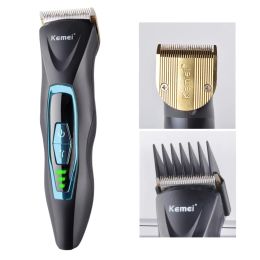 Shavers Kemei KM4003 Professional Electric Hair Clipper Portable Easy Hair Cut Cutter Set Machine Shaver For House Shop