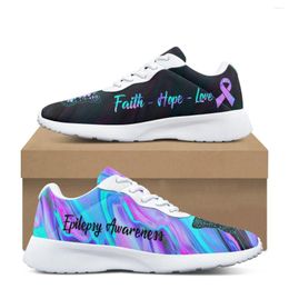 Casual Shoes Faith Hope Love Pattern Women's Soft Cozy Gym Sneaker Wear-resistant Outdoor Lightweight Breathable Walking