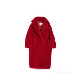 Designer Coat Cashmere Coat Luxury Coat Max Mara Womens Coat Red