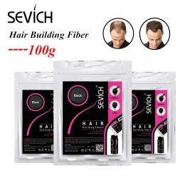 Shampoo&Conditioner Sevich 100g Hair Building Fibres Refill 10 Colour Keratin Hair Regrowth Fibre Thickening Powders Hair Loss Product Hair Treatment
