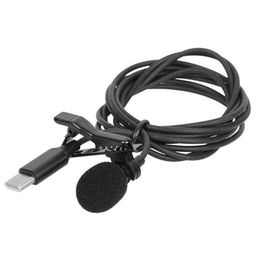 TypeC Mini Portable Microphone Condenser Clipon Lapel Lavalier Mic Wired MikrofoMicrofon for Phone for Laptop284b5245327