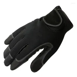 Cycling Gloves Neoprene Fishing 2 Slits Full Finger Shooting Hiking Jigging Waterproof Winter