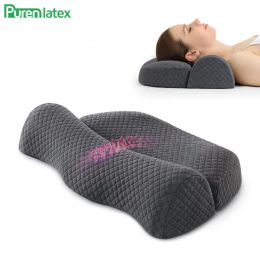 Pillow PurenLatex Orthopaedic Neck Pillow Space Memory Foam Pillow Support Shoulder Pillow Release Cervical Vertebra Pain Slow Rebound