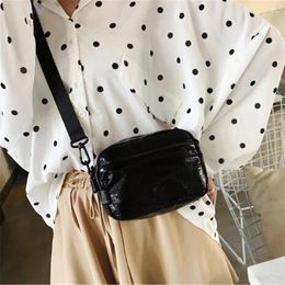 Evening Bags Crossbody For Women Handbags Fashion Burst Crack Zipper Handbag Shoulder Leather Messenger Clutches Mini Bag