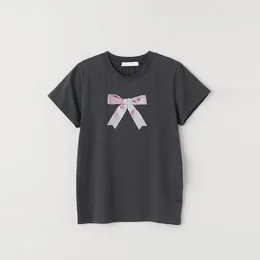 Women's T Shirts Sweet And Cute Kawaii Bow Slim Fit Sexy Short Sleeve Clothing Top T-shirt