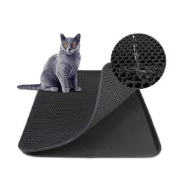 Mats Doublelayer eva cat sand basin Philtre sand mat pet supplies cat scratching mat waterproof nonslip sand basin