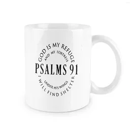 Mugs Psalms 91 Creativity Coffee Mug Funny S For Birthdays Holidays Office Gift Ceramic Novelty