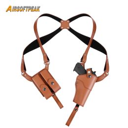 Holsters Tactical Gun Shoulder Holster Military Concealed Underarm Leather Pistol Holster Handgun Carry Pouch for Glock 17 19 Gun Bag