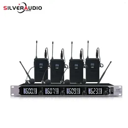 Microphones GAW-BR620B Professional UHF Wireless 1 To 4 Microphone Is Suitable For Stage Performance KTV Party Outdoor Activities