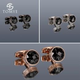 Links Cufflinks for Men TOMYE XK20S037 High Quality Casual Round Buttons Formal Business Dress Shirt Cuff Links for Wedding Gifts