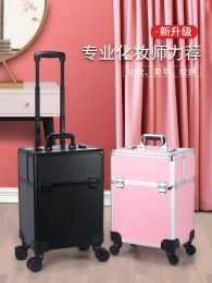 Luggage 52cm Makeup Suitcases Professional Cosmetics Storage Tool Box Large Capacity Beauty Manicure Luggage Organizer Travel Suitcase