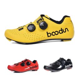 Footwear New Ultralight Cycling Road Shoes Carbon Fibre SelfLocking Pro Bike Shoe Breathable Bicycle Racing Athletic Sneakers Men