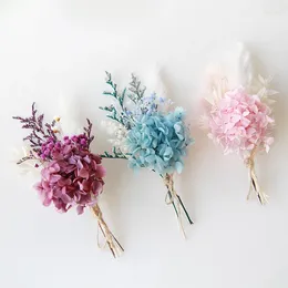 Decorative Flowers 1pc Mini Colorful Artificial Pampas Grass Fluffy Faux Reeds For Wedding Home Boho Decor Bedroom Table