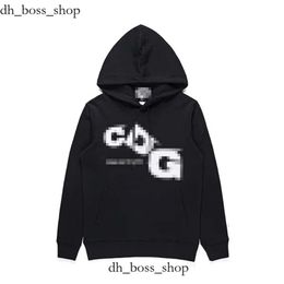 Designer Men's Hoodies Com Des Garcons Sweatshirt Mockneck CDG PLAY Big Heart Hoodie Full Zip Up Beige Brand Size XL 296