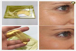 2pcs1pack High Quality Gold Crystal Collagen Eye Mask Eye Patches Under Eeye Dark Circle Remover Colageno3565560