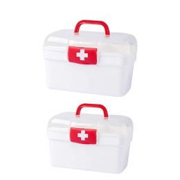 Bins Multi Purpose Family First Aid Kit Medicine Box Medical Storage Organiser Bins Container