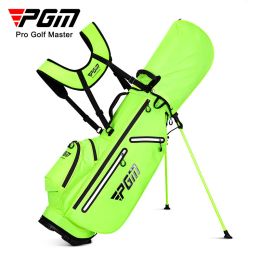 Bags PGM Men Women Golf Bag Lightweight Bracket Bags Full Waterproof Club Backpack Can Hold 13pcs Clubs Silver Light Green QB116 new