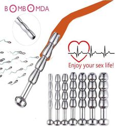 Sex Toy Massager sm Male Penis Plug Urethra Catheter Metal Urethral Stretch Sound Dilatator Erotic Toys for Men Shop9578177