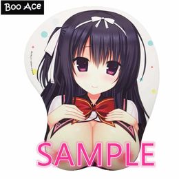 Mouse Pads Wrist Rests Rokuonji Anime 3D Butt Gel Mouse Pad Gaming Wrist Support 26*21*3cm Y240423