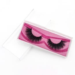 Wholesale 1 Pairs Purply Handmade Good Quality 5D effect Mink Natural Thick Fake Eyelashes handmade Lashes Makeup Extension